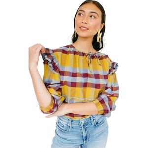 NEW Sunshine Tienda Women's Colorful Blouse career basic size small $118